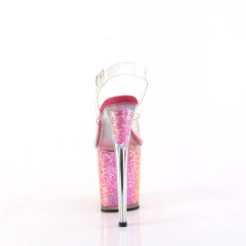 Pleaser FLAMINGO-808RG-02 Plateau Sandalettes Glitter Transparent Colorful EU-35 / US-5