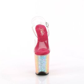 Pleaser FLAMINGO-808RG-02 Plateau Sandalettes Glitter...