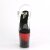 Pleaser FLAMINGO-808SS Plateau Sandalettes Glitter Transparent Black EU-37 / US-7