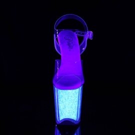 Pleaser FLAMINGO-808UVG Plateau Sandalettes Neon...
