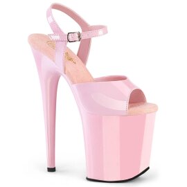 Pleaser FLAMINGO-809 Plateau Sandalettes Patent Light...