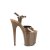 Pleaser FLAMINGO-809 Plateau Sandalettes Patent Mocha EU-37 / US-7
