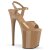 Pleaser FLAMINGO-809 Plateau Sandalettes Patent Toffee EU-35 / US-5
