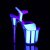 Pleaser FLAMINGO-810UVG Plateau Sandalettes Glitter Neon Light Pink EU-35 / US-5