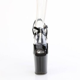 Pleaser FLAMINGO-824 Plateau Sandalettes Patent Black...