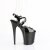 Pleaser FLAMINGO-824 Plateau Sandalettes Patent Black EU-38 / US-8
