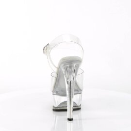 Pleaser GLEAM-608 Plateau Sandalettes Transparent EU-37 / US-7