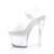 Pleaser ILLUMINATOR-708 Plateau Ankle Boots Transparent Colorful EU-40 / US-10