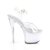 Pleaser ILLUMINATOR-708 Plateau Ankle Boots Transparent Colorful EU-40 / US-10