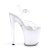 Pleaser ILLUMINATOR-808 Plateau Ankle Boots Transparent Colorful EU-37 / US-7