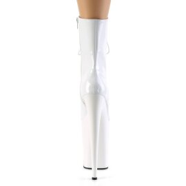 Pleaser INFINITY-1020 Plateau Ankle Boots Patent White EU-36 / US-6