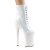 Pleaser INFINITY-1020 Plateau Ankle Boots Patent White EU-36 / US-6