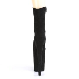 Pleaser INFINITY-1020FS Plateau Ankle Boots Faux Suede Black EU-35 / US-5
