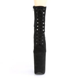 Pleaser INFINITY-1020FS Plateau Ankle Boots Faux Suede Black EU-39 / US-9