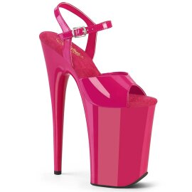 Pleaser INFINITY-909 Plateau Sandalettes Patent Pink...