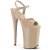 Pleaser INFINITY-909 Plateau Sandalettes Patent Nude EU-35 / US-5