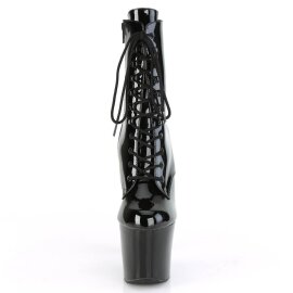 Pleaser IRONGRIP-1020 Plateau Ankle Boots Patent Black...