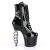 Pleaser IRONGRIP-1020 Plateau Ankle Boots Patent Black EU-35 / US-5
