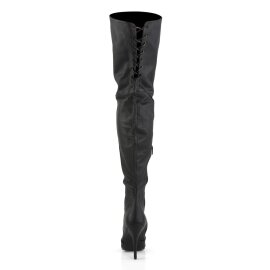 Pleaser LEGEND-8899 Overknee Boots Leather Black EU-36 / US-6