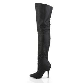 Pleaser LEGEND-8899 Overknee Boots Leather Black EU-37 / US-7