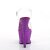 Pleaser MOON-708LG Plateau Sandalettes Transparent Purple EU-35 / US-5