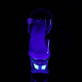 Pleaser MOON-708RSS Plateau Sandalettes Transparent EU-35...