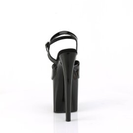 Pleaser NAUGHTY-809 Plateau Sandalettes Patent Black EU-35 / US-5