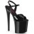 Pleaser NAUGHTY-809 Plateau Sandalettes Patent Black EU-35 / US-5