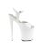 Pleaser NAUGHTY-809 Plateau Sandalettes Patent White EU-41 / US-11