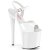 Pleaser NAUGHTY-809 Plateau Sandalettes Patent White EU-39 / US-9