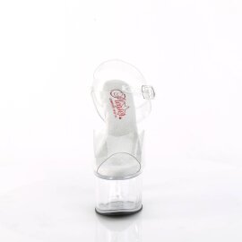 Pleaser PASSION-708 Plateau Sandalettes Transparent EU-35 / US-5