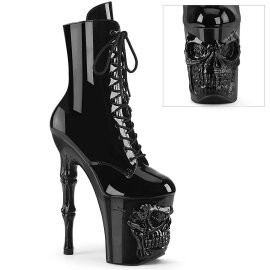 Pleaser RAPTURE-1020 Plateau Ankle Boots Patent Black...