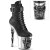 Pleaser RAPTURE-1020STR-02 Plateau Ankle Boots Faux Leather Black EU-35 / US-5