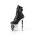Pleaser RAPTURE-1020STR-02 Plateau Ankle Boots Faux Leather Black EU-35 / US-5