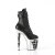 Pleaser RAPTURE-1020STR-02 Plateau Ankle Boots Faux Leather Black EU-35 / US-5