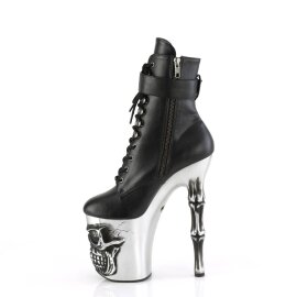 Pleaser RAPTURE-1020STR-LT Plateau Ankle Boots Faux Leather Black EU-37 / US-7