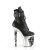 Pleaser RAPTURE-1020STR-LT Plateau Ankle Boots Faux Leather Black EU-37 / US-7