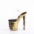 Pleaser RAPTURE-808-LT Plateau Sandalettes Transparent Gold EU-36 / US-6