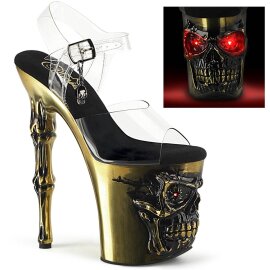 Pleaser RAPTURE-808-LT Plateau Sandalettes Transparent...