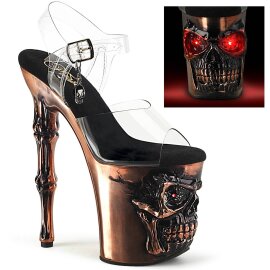 Pleaser RAPTURE-808-LT Plateau Sandalettes Transparent...