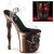 Pleaser RAPTURE-808-LT Plateau Sandalettes Transparent Rose Gold EU-36 / US-6