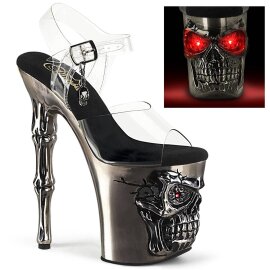 Pleaser RAPTURE-808-LT Plateau Sandalettes Transparent...