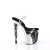 Pleaser RAPTURE-808-LT Plateau Sandalettes Transparent Silver EU-37 / US-7