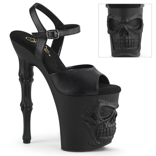 Pleaser RAPTURE-809 Plateau Sandalettes Faux Leather Black EU-38 / US-8