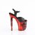 Pleaser RAPTURE-809-LT Plateau Sandalettes Faux Leather Black Red EU-37 / US-7