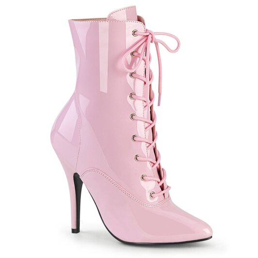 Pleaser SEDUCE-1020 Ankle boots Patent Pink EU-39 / US-9