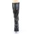 Pleaser SEDUCE-2000 Knee-High Boots Faux Leather Black EU-38 / US-8