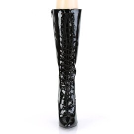 Pleaser SEDUCE-2020 Knee-High Boots Patent Black EU-44 /...