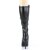 Pleaser SEDUCE-2024 Knee-High Boots Faux Leather Black EU-42 / US-12