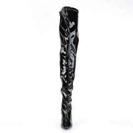Pleaser SEDUCE-3000 Overknee Boots Patent Black EU-38 / US-8